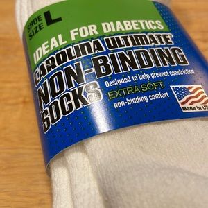 6 pairs diabetics or non binding socks 3 pairs crew 3pairs short length Size L